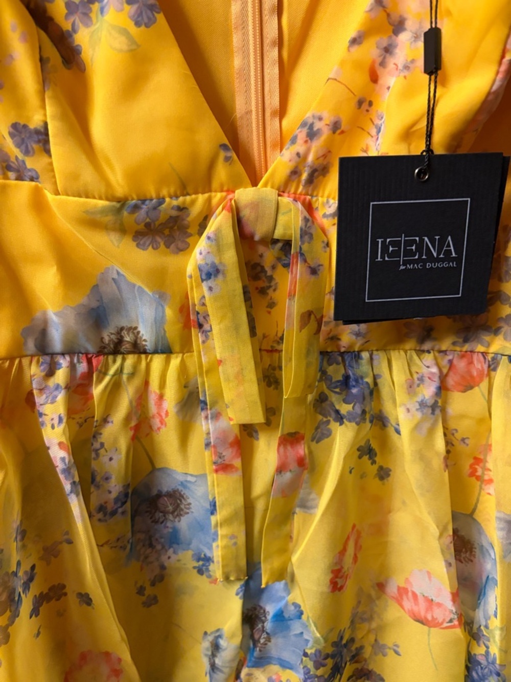 Ieena Mac Duggal Chiffon Mini Dress | NWT | Sz 8 - Picture 10 of 10